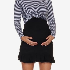 BAE The Label Shirred Maternity Skirt NWT XXS